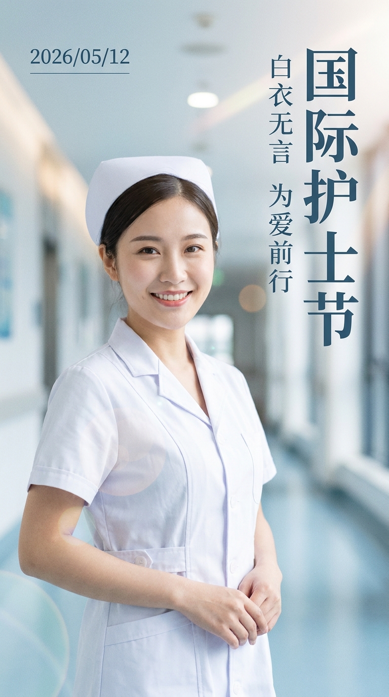 5月12日国际护士节实景宣传手机海报