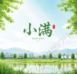 小满时节清新简约微信公众号次图