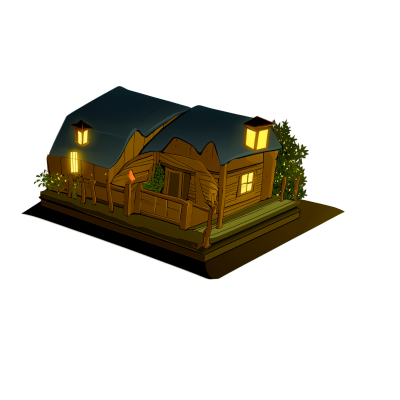 夜景插画素材