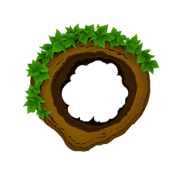 树洞插图PNG素材