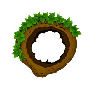 树洞插图PNG素材