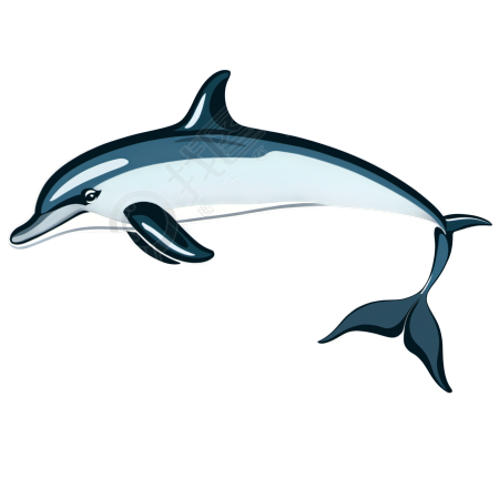 精美海豚插图素材