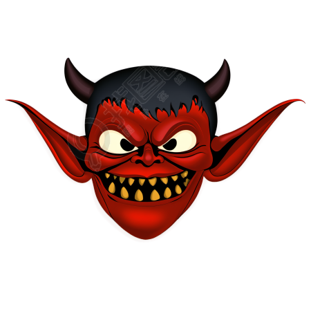 恶魔插画素材