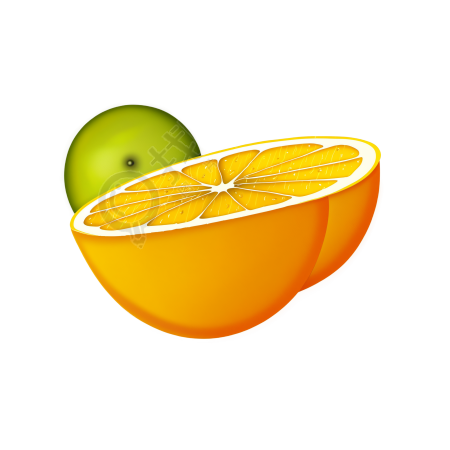 橙色插图素材
