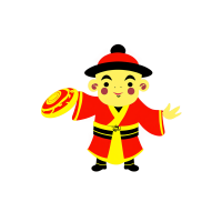 财神插图素材图下载