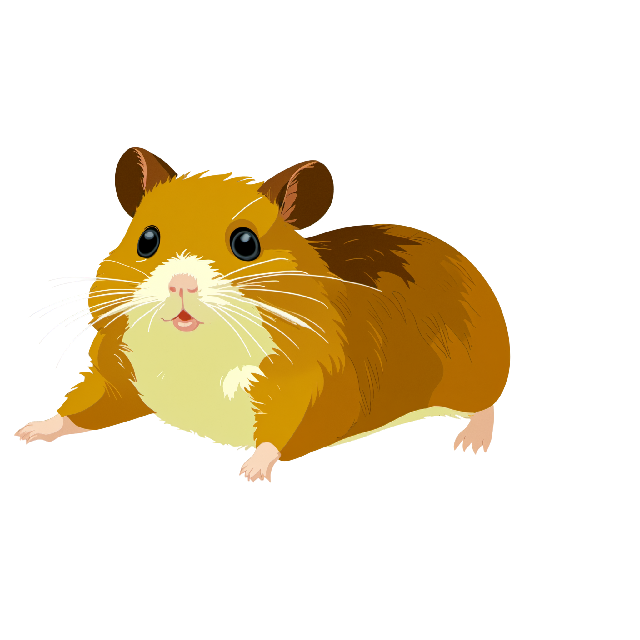 可爱仓鼠插画素材