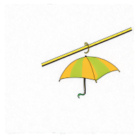 雨天插画素材
