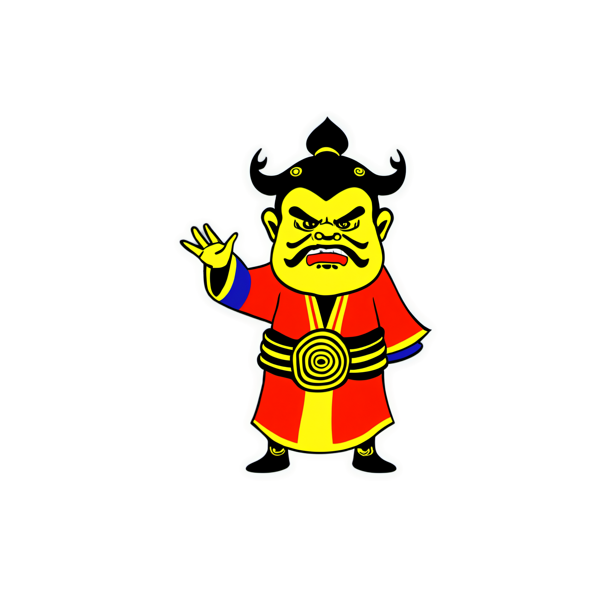 门神插画素材