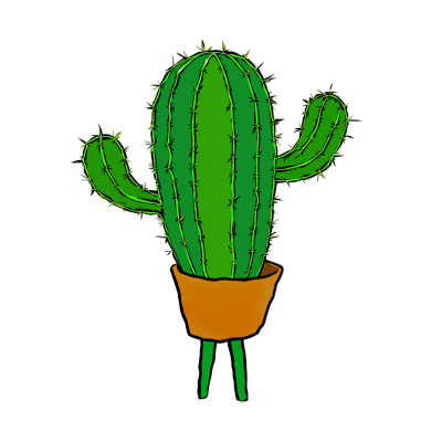 仙人掌插画素材