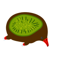 可爱的奇异果插画素材