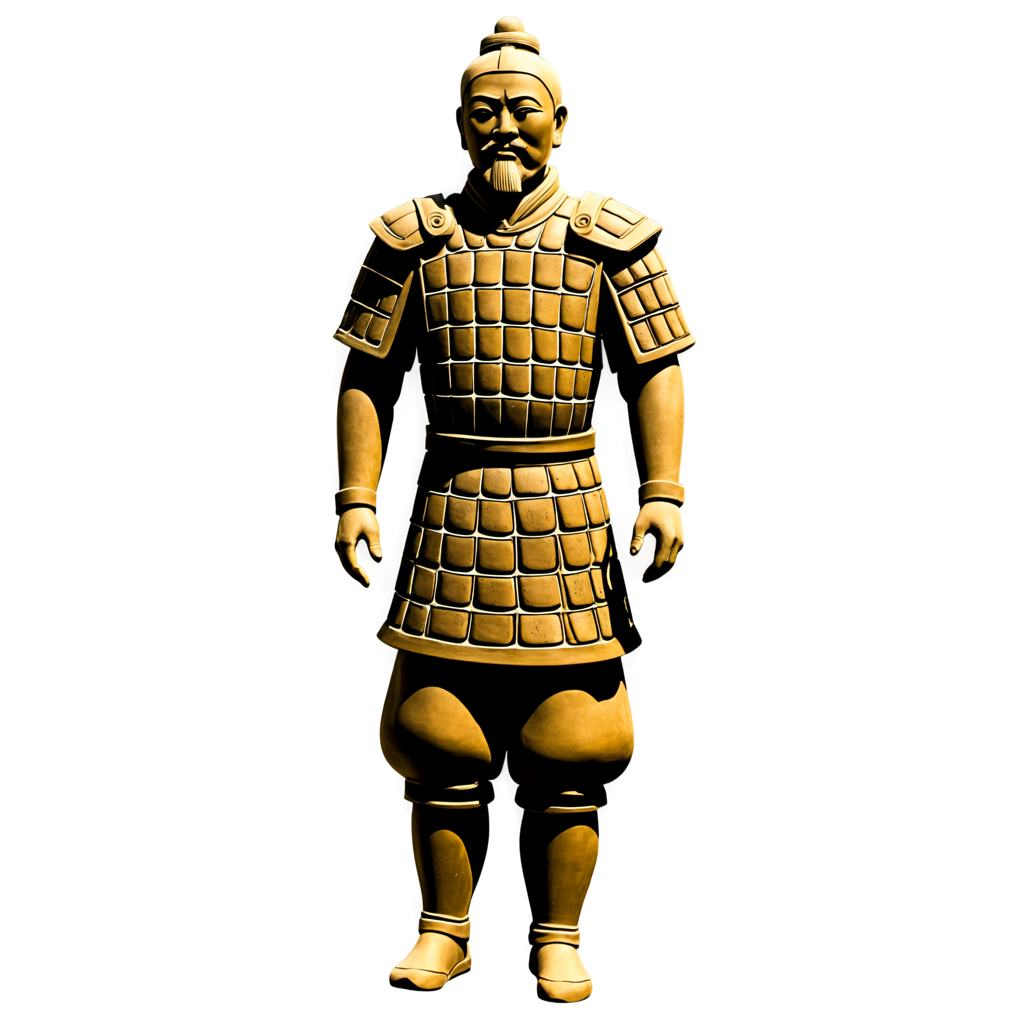 兵马俑插画素材