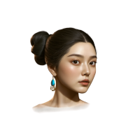 古风美女插图素材