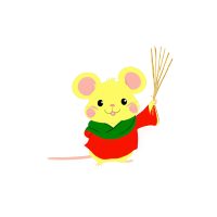 鼠年插画快乐可爱作品