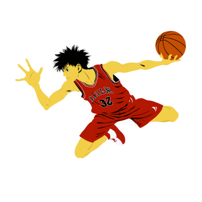 灌篮高手插画素材