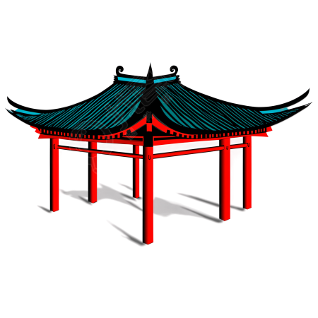 滕王阁插图素材