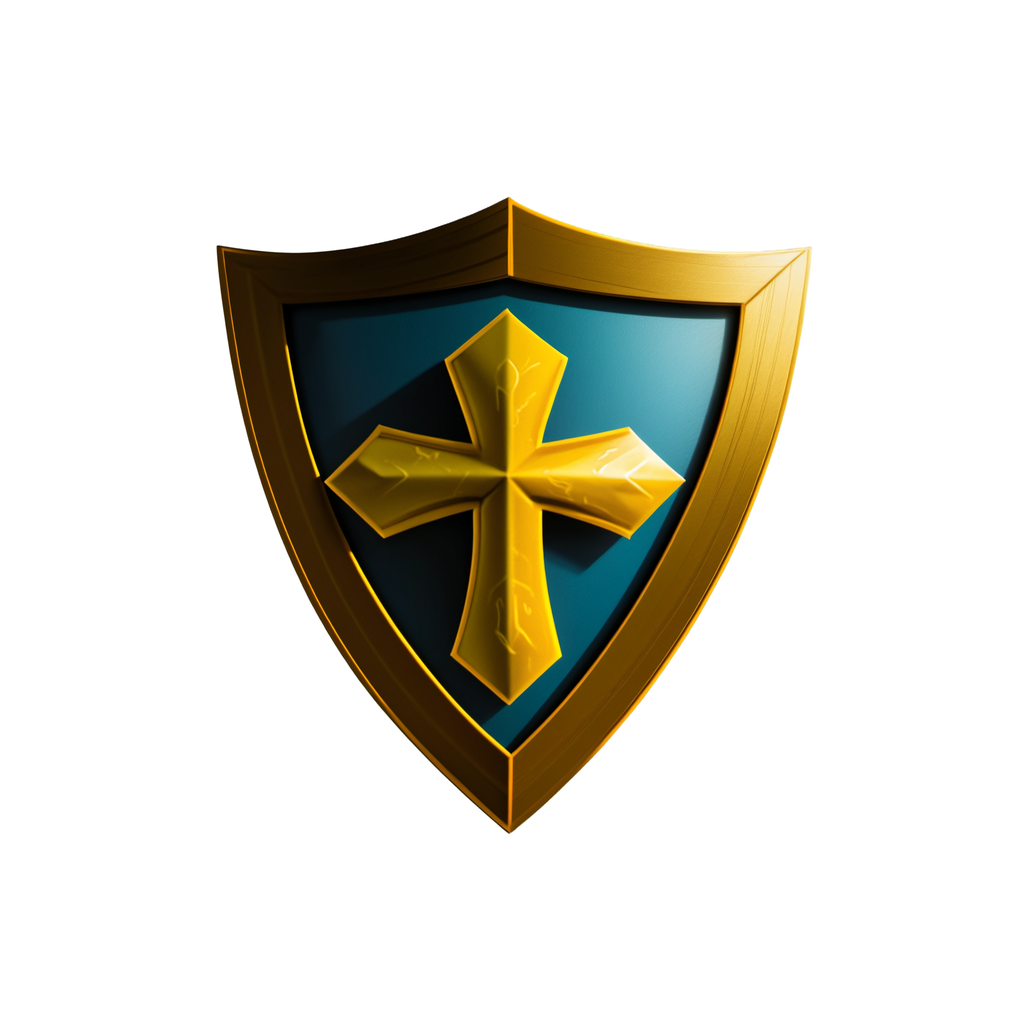 Azure 安全之盾透明背景下的图标素材