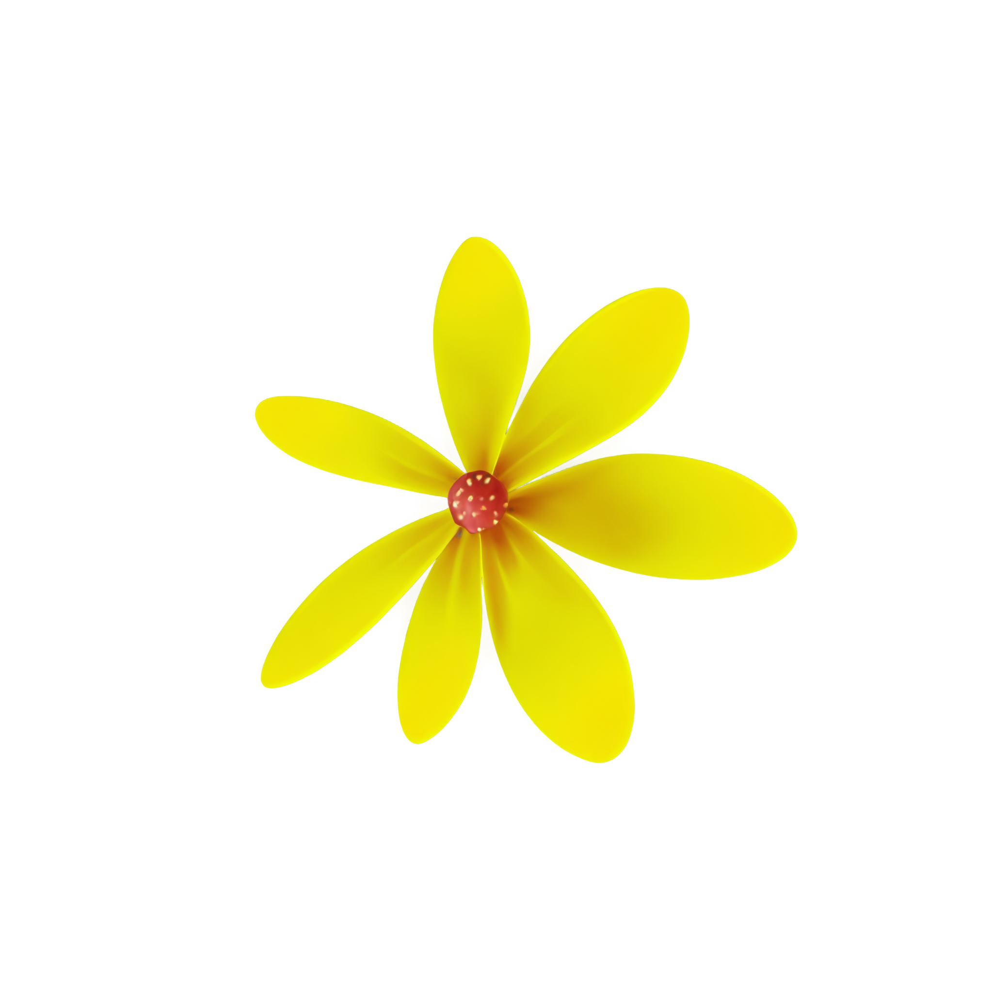 抽象花形透明背景PNG素材
