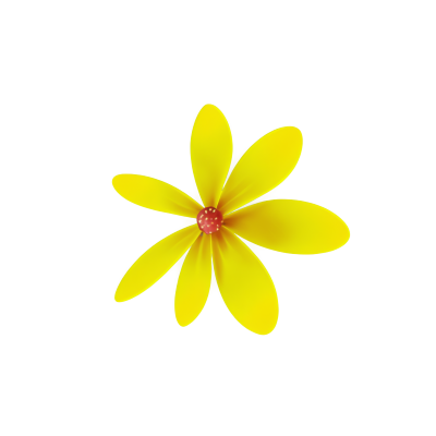 抽象花形透明背景PNG素材