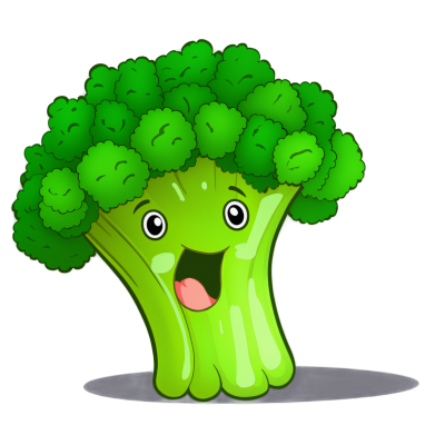 可爱卡通西兰花绿色蔬菜吉祥物