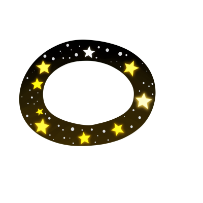 神秘透明背景下的新颖星座占星术