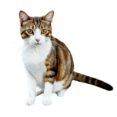 白底水彩猫 - Floppa猫