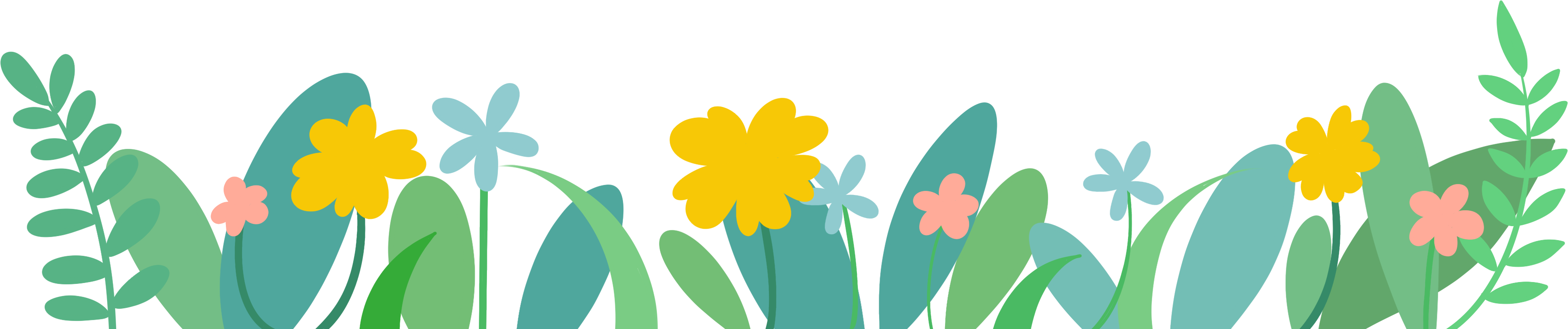 花丛的插画如何绘制?