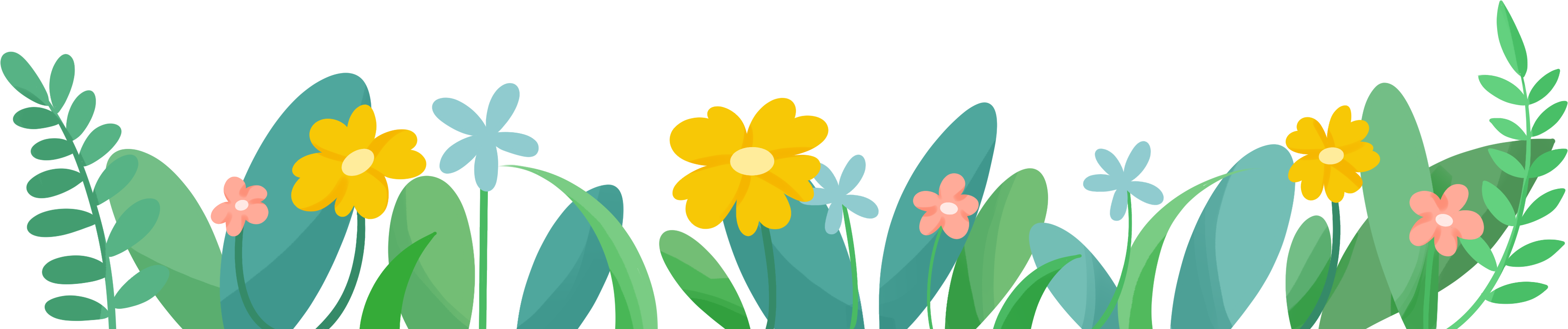花丛的插画如何绘制?