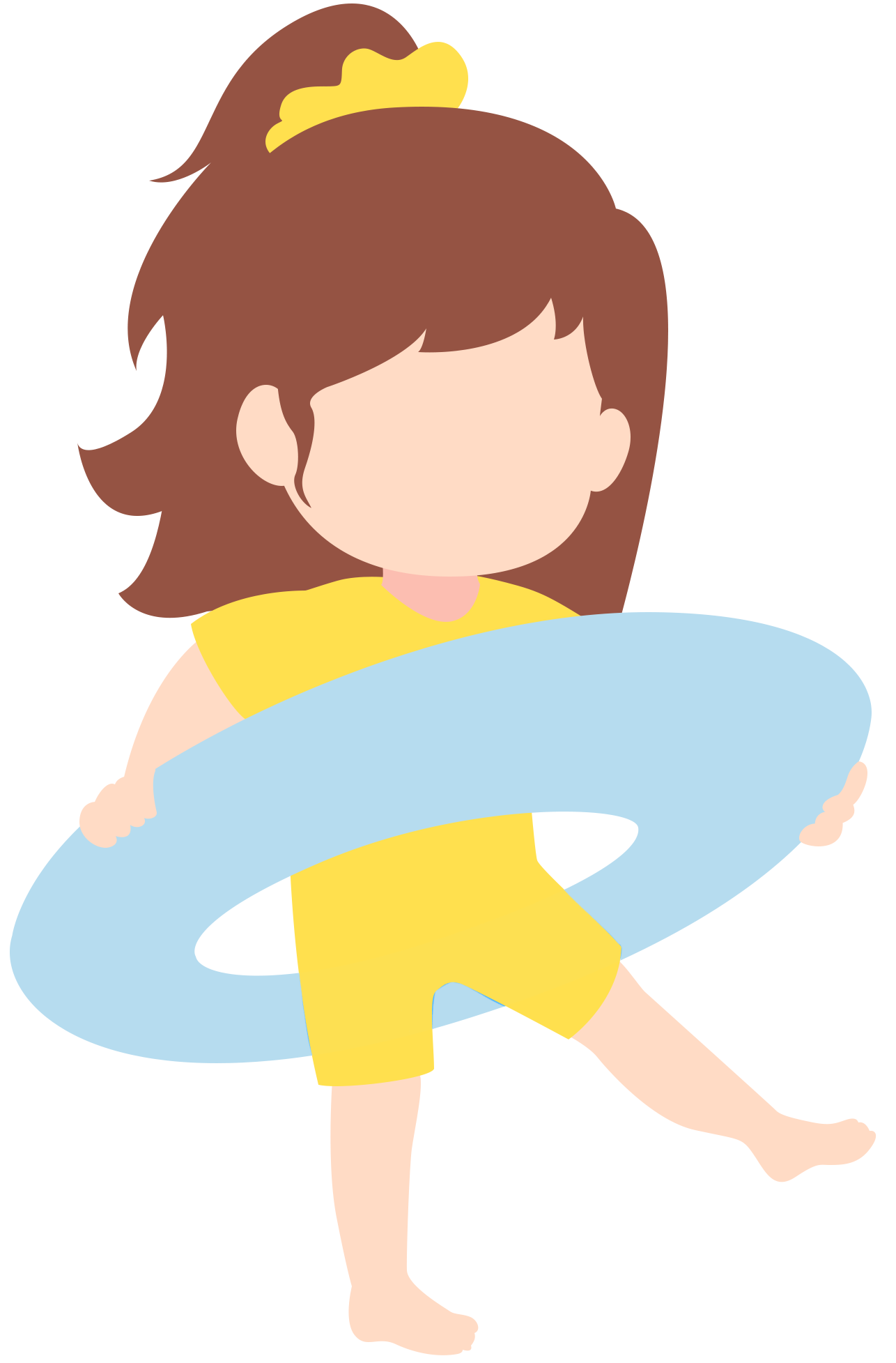 儿童游泳插画如何制作?