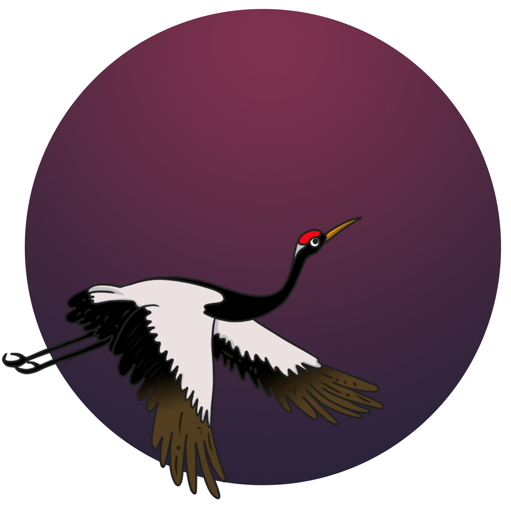 鹤绘画图片制作方法！