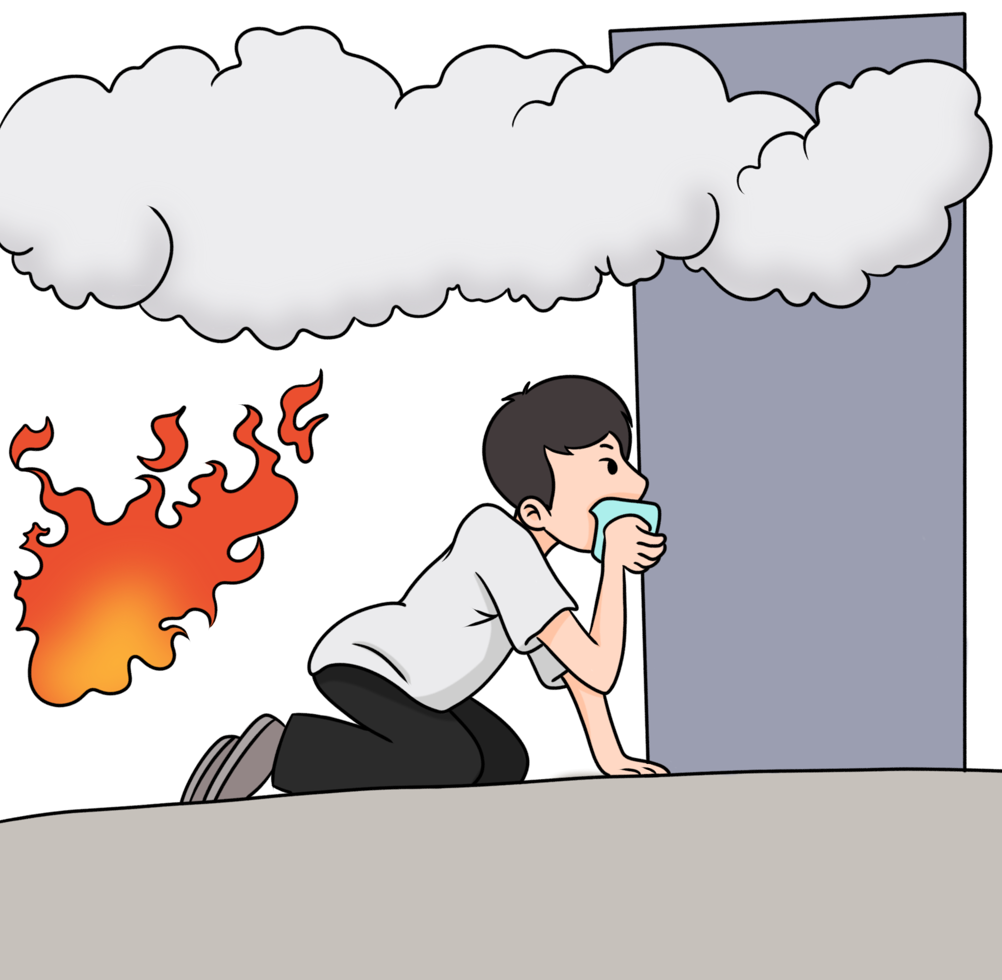 灾害逃生方法图片制作步骤！