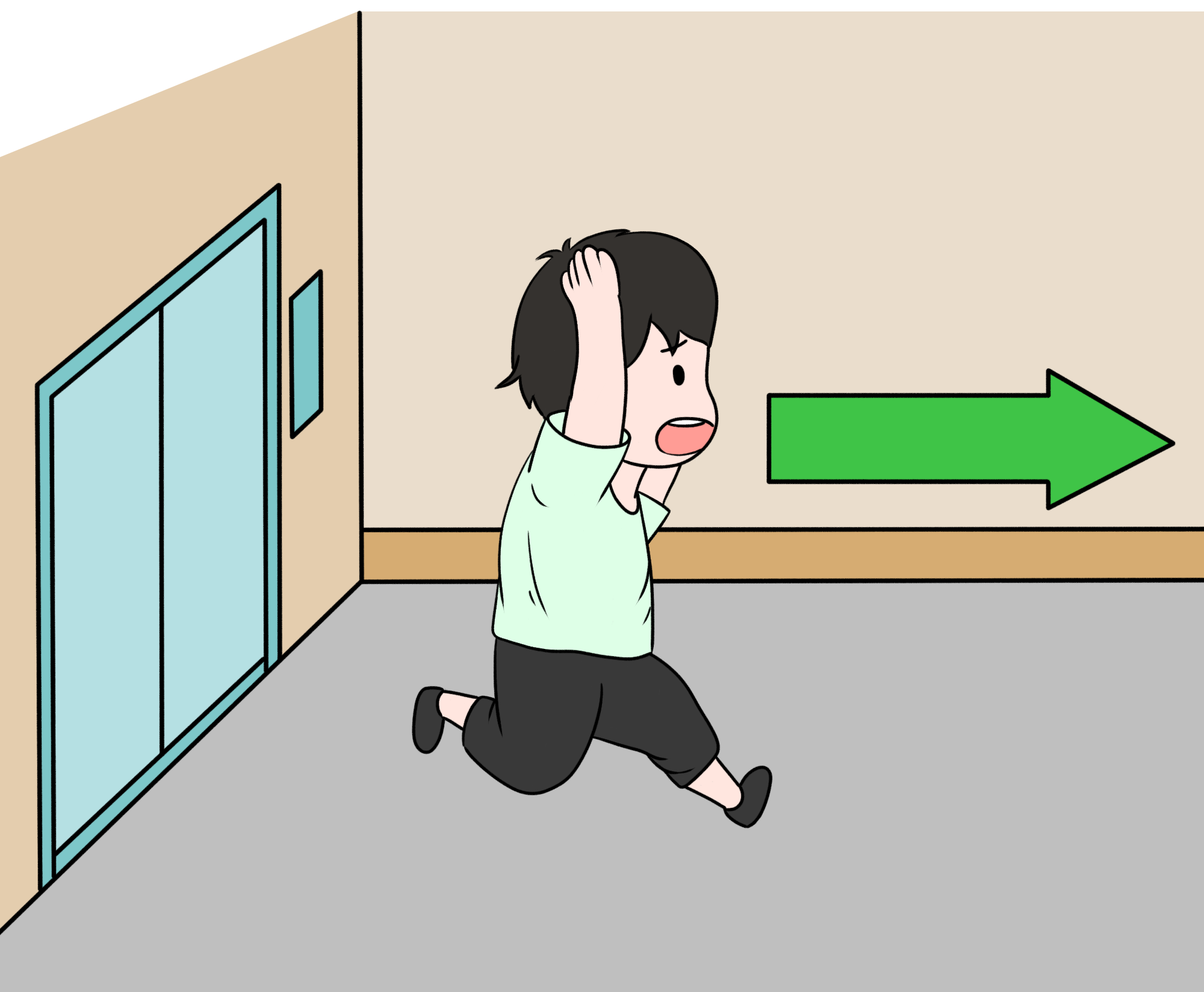 安全逃生绘画图如何制作?