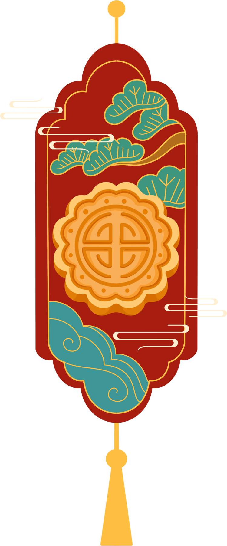 中秋月饼装饰图片插画简单怎么画？