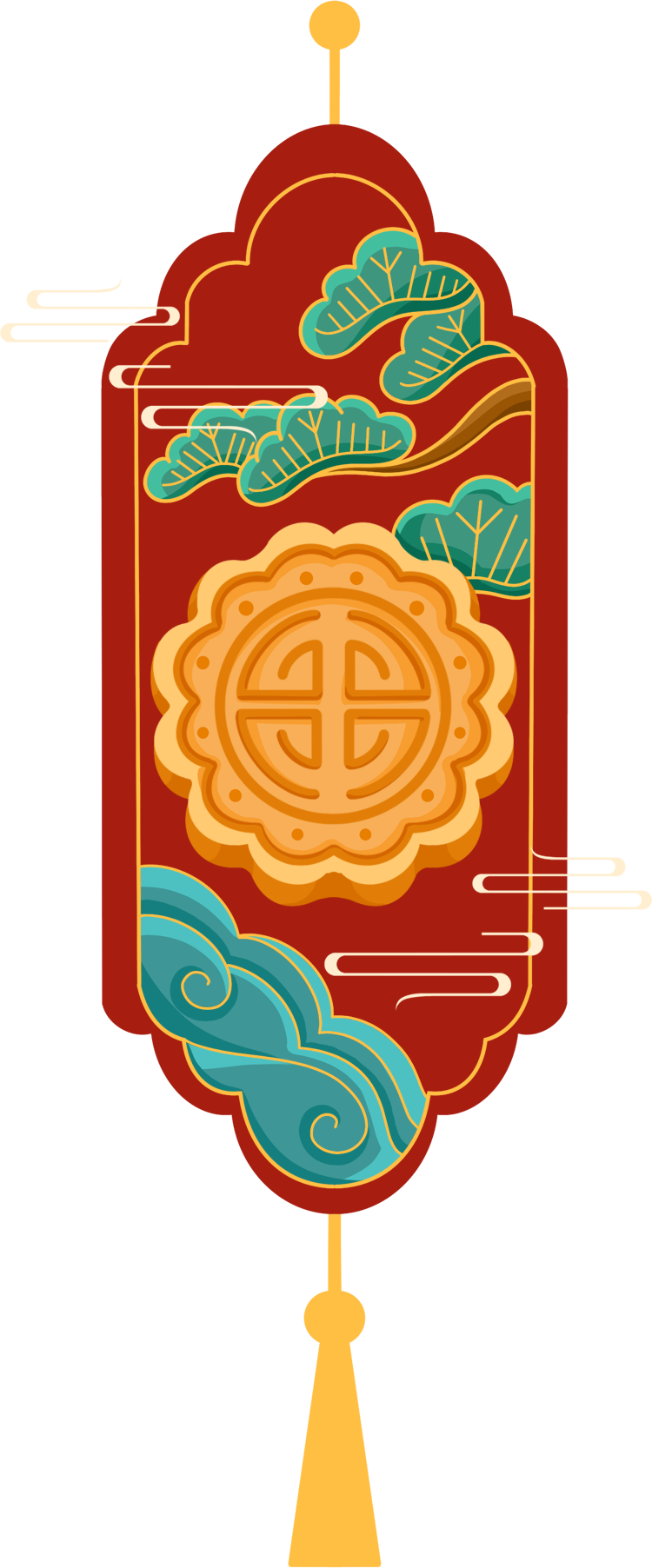 中秋月饼装饰图片插画简单怎么画？