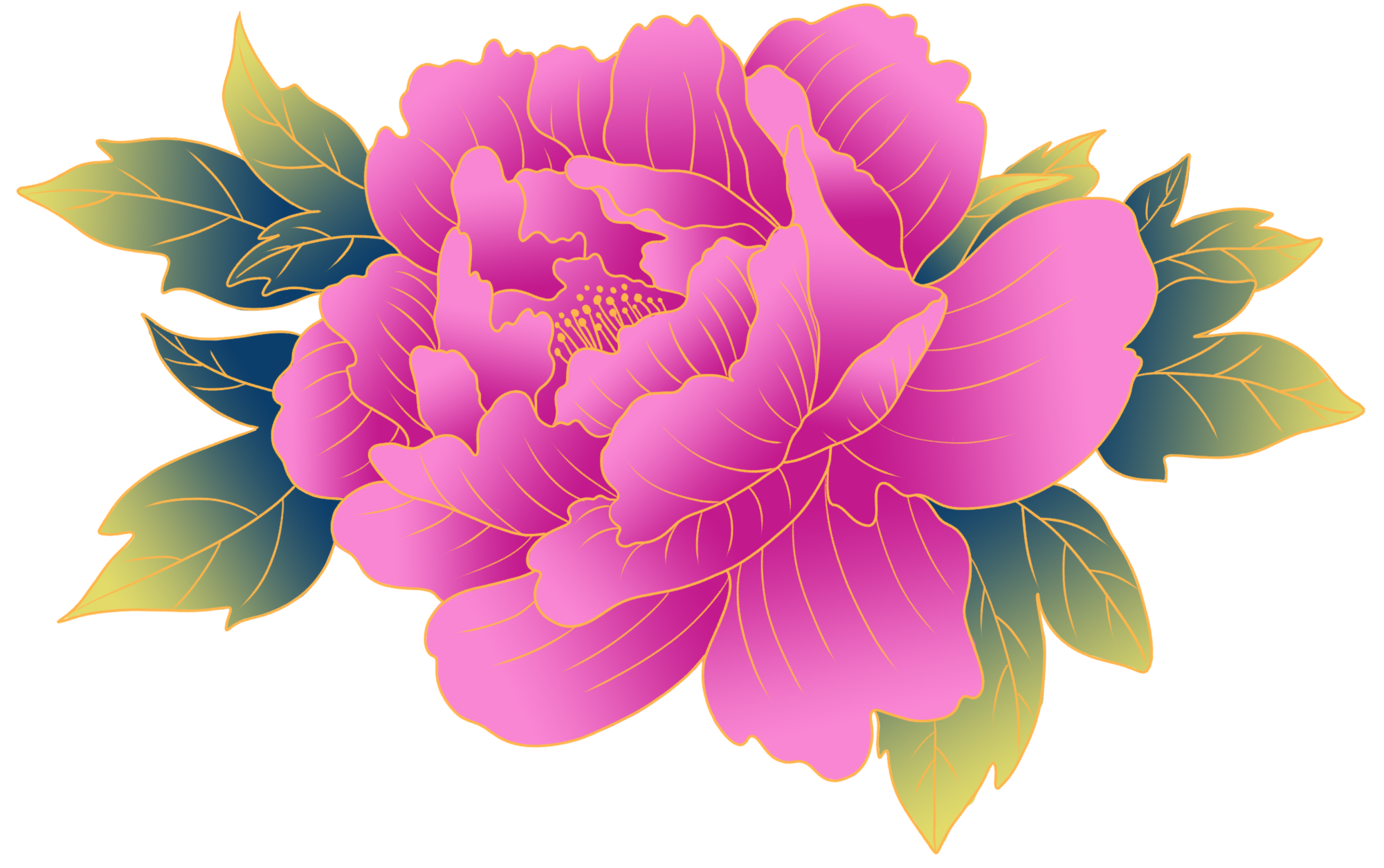 紫色花素材图片制作步骤！