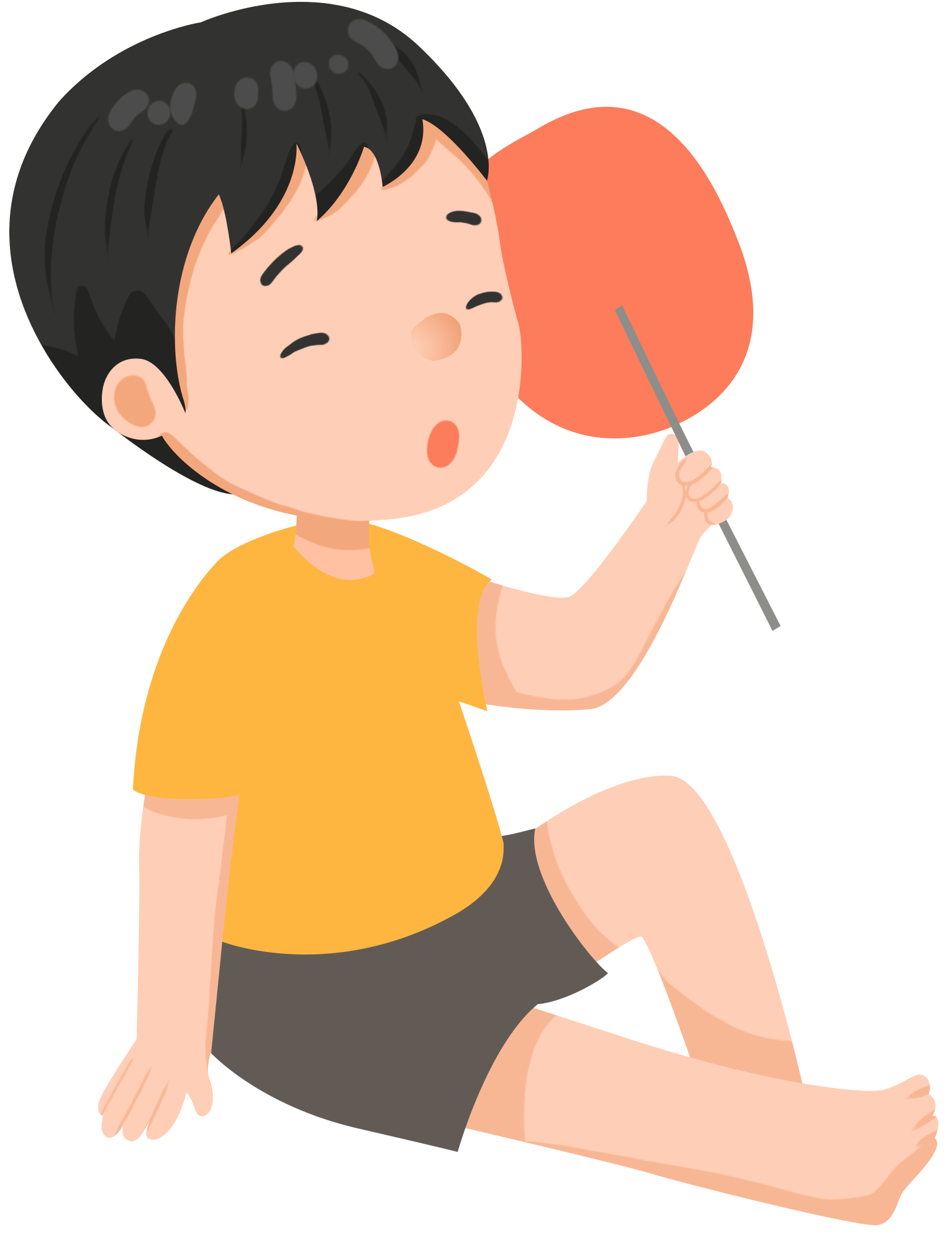 夏日高温插画素材制作方法！