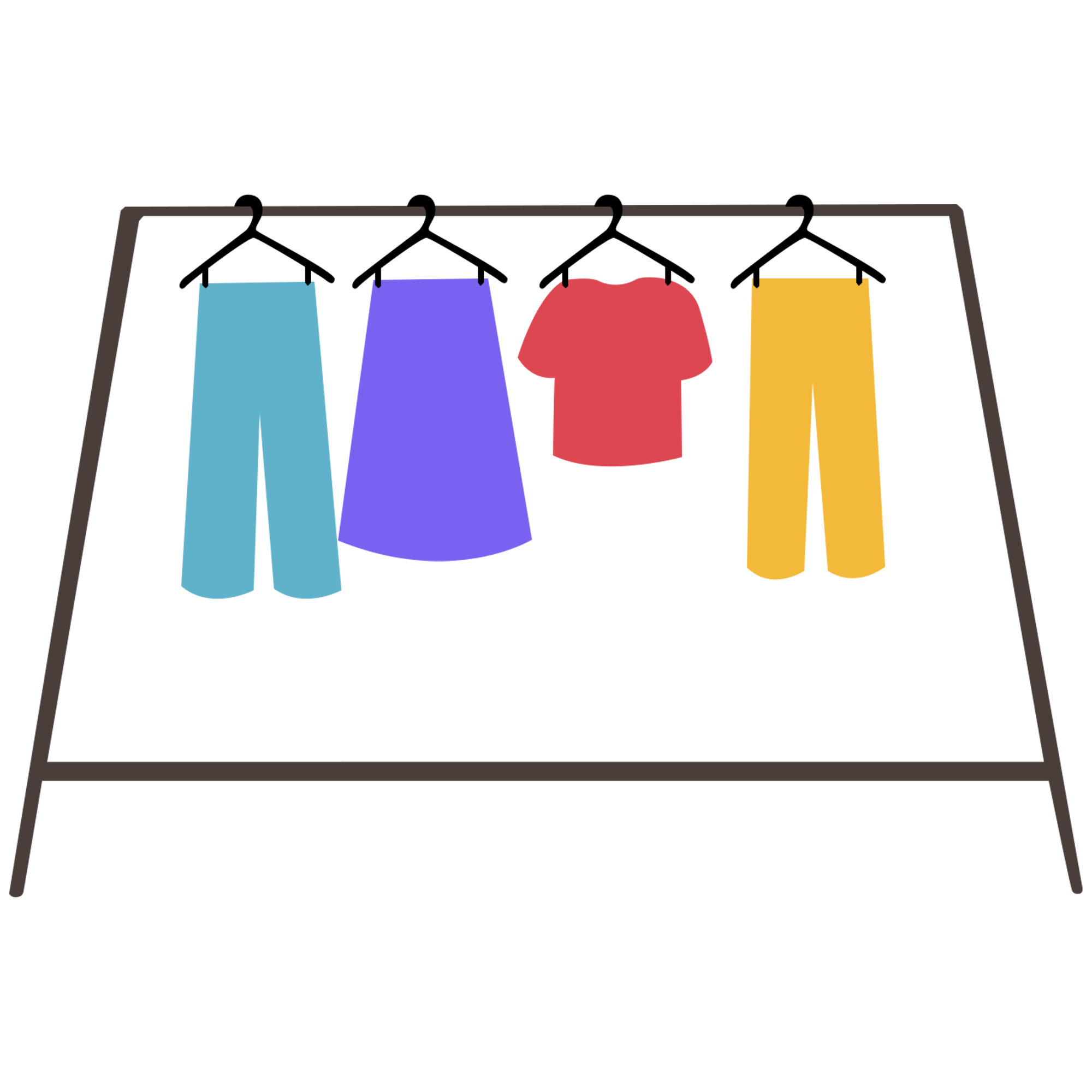 衣服架图片绘画大全制作步骤！