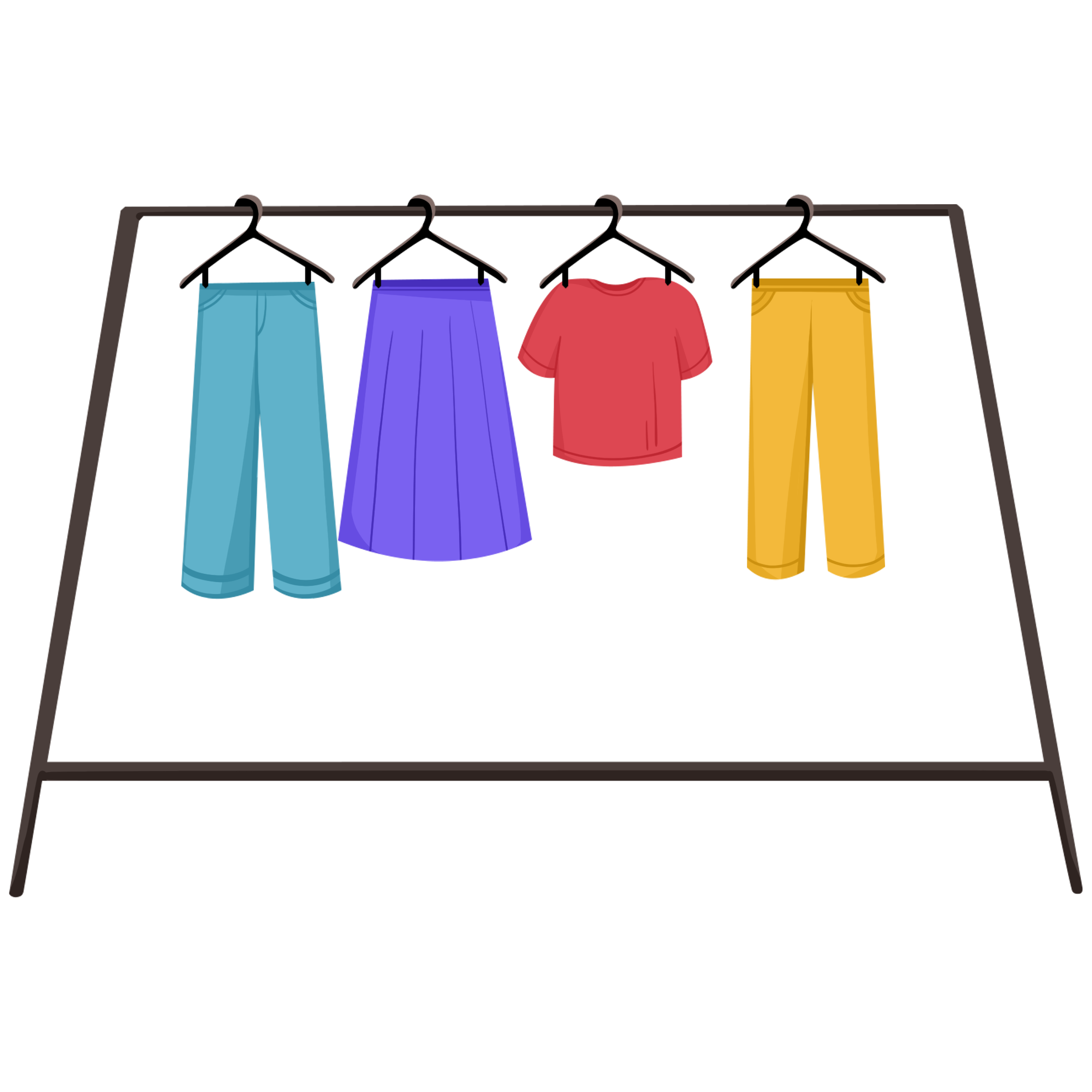 衣服架图片绘画大全制作步骤！