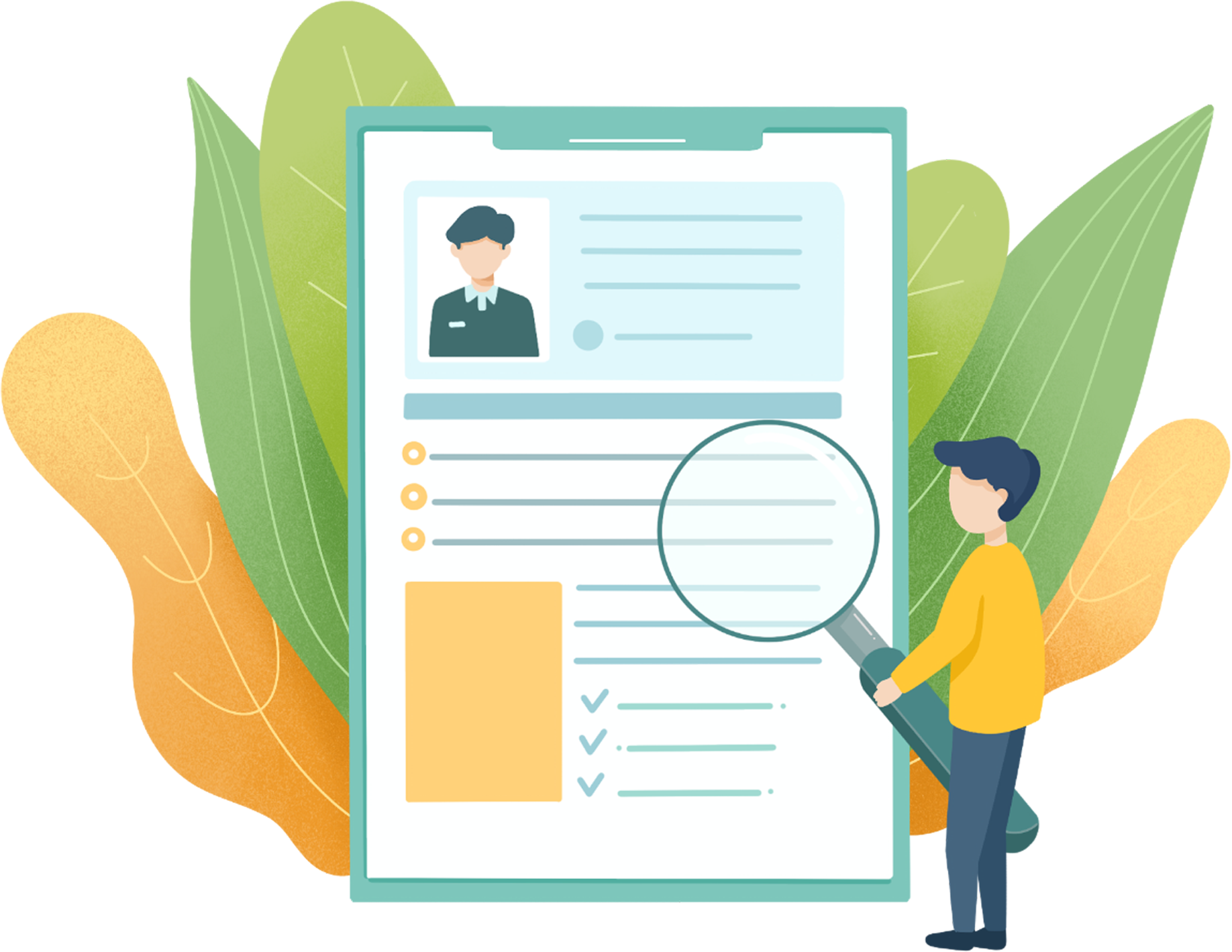 招聘简历图片素材下载怎么画？