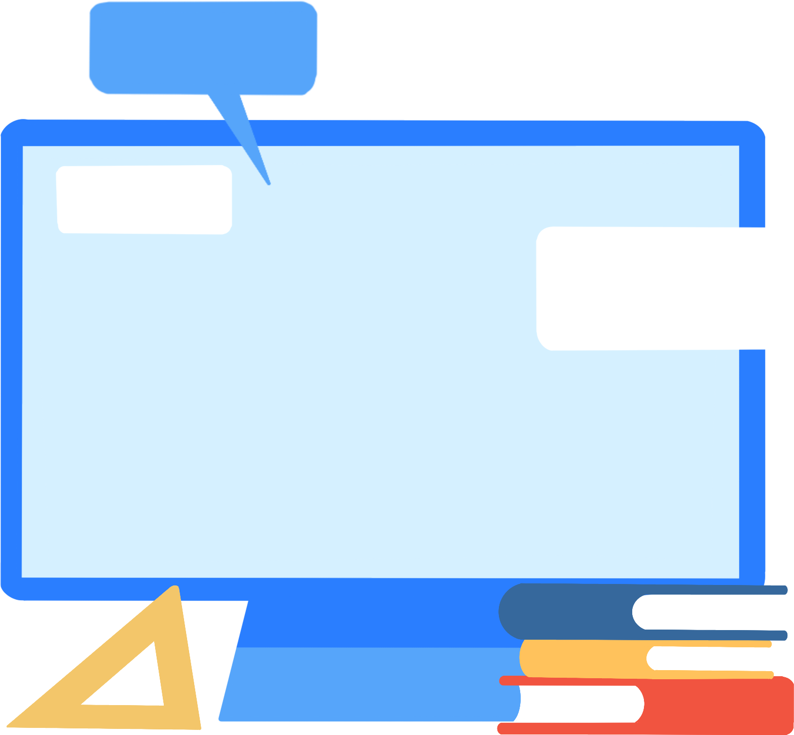 网课图片插画怎么弄怎么画？