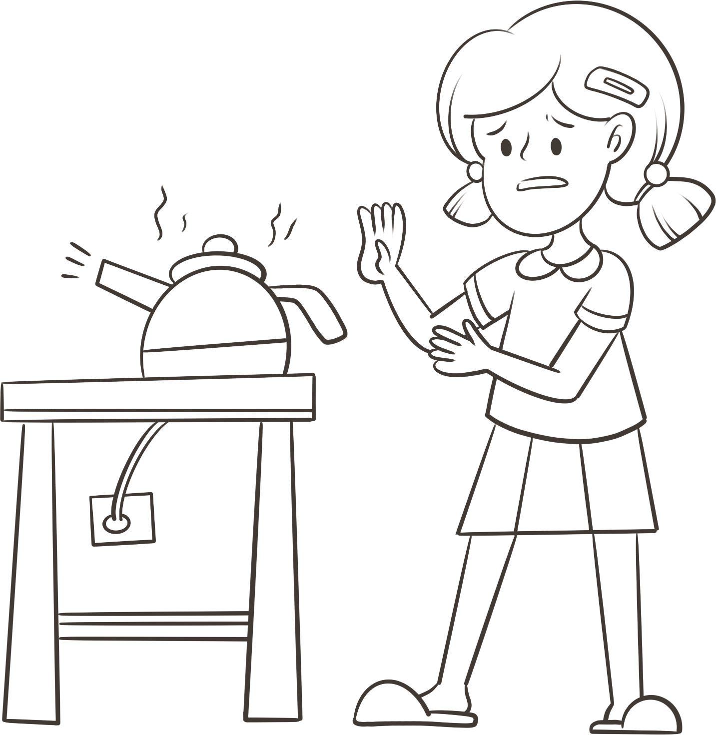 防烫伤图片插画大全怎么画？