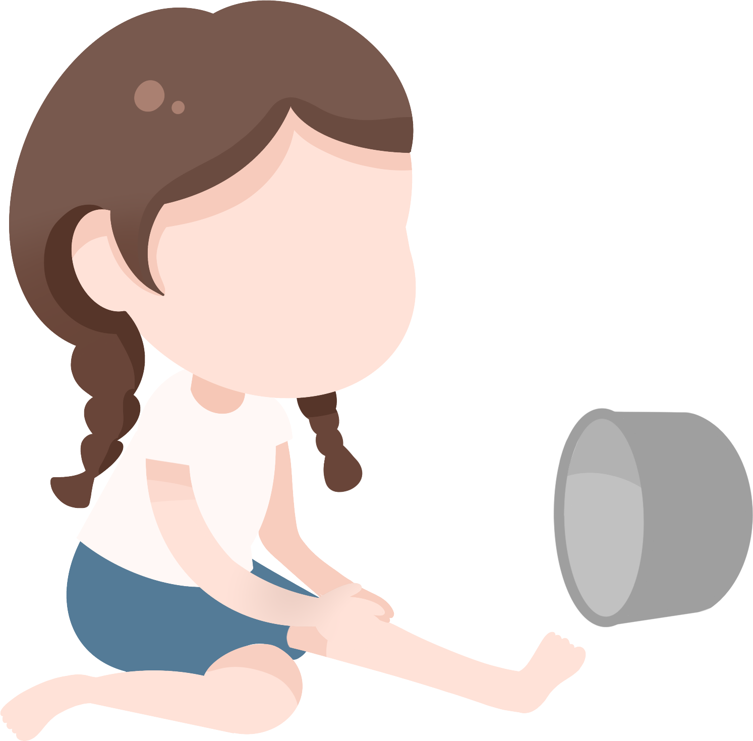 女孩烫伤图片素材高清怎样画？