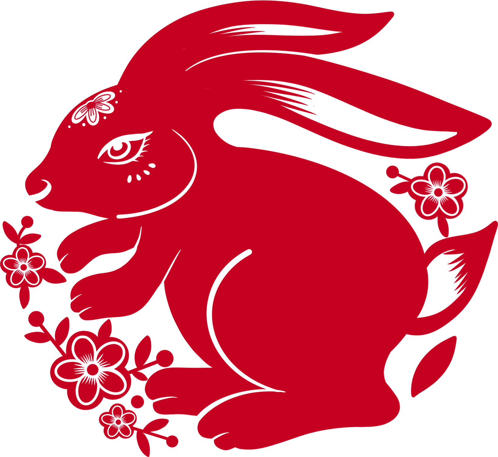 兔子花边剪纸图片素材大全如何制作?