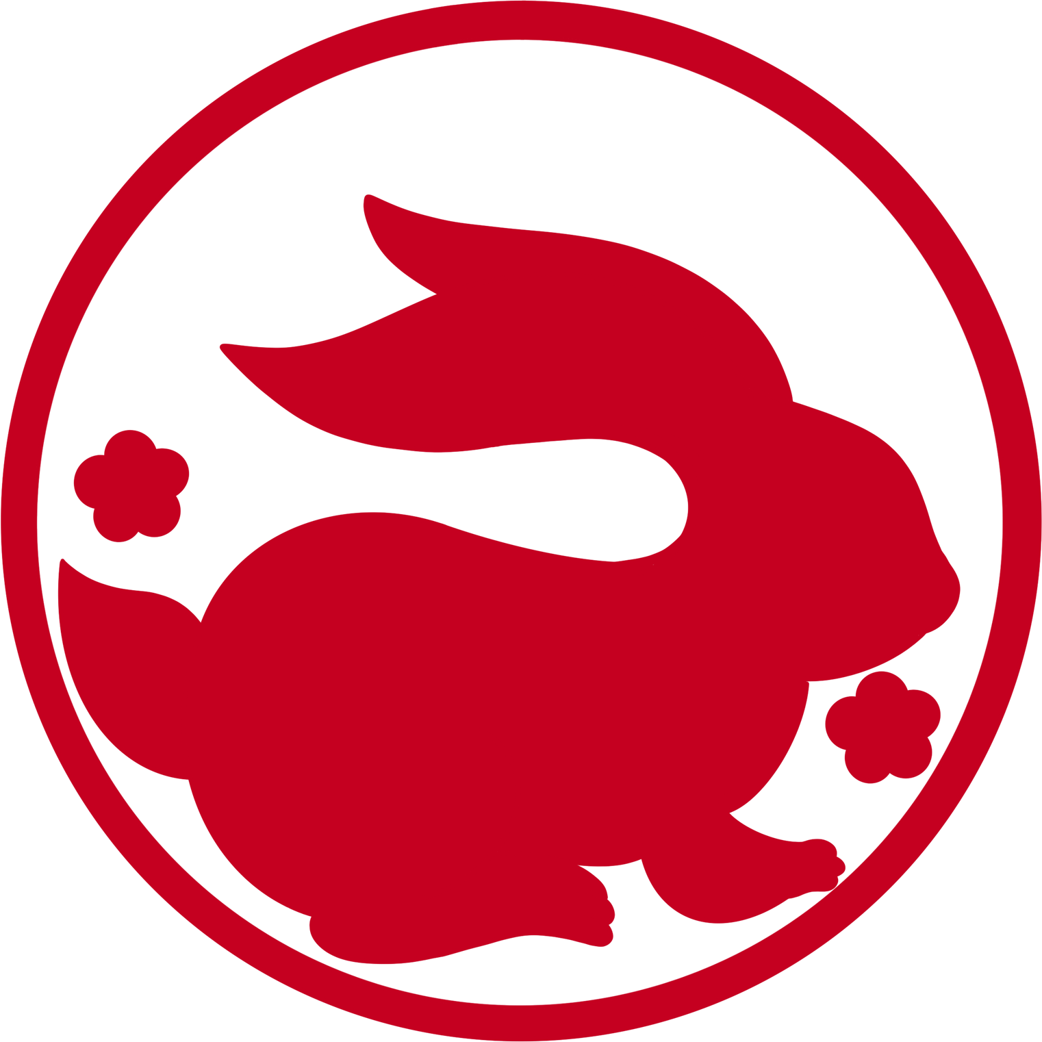 圆形兔年剪纸图片素材大全如何画?