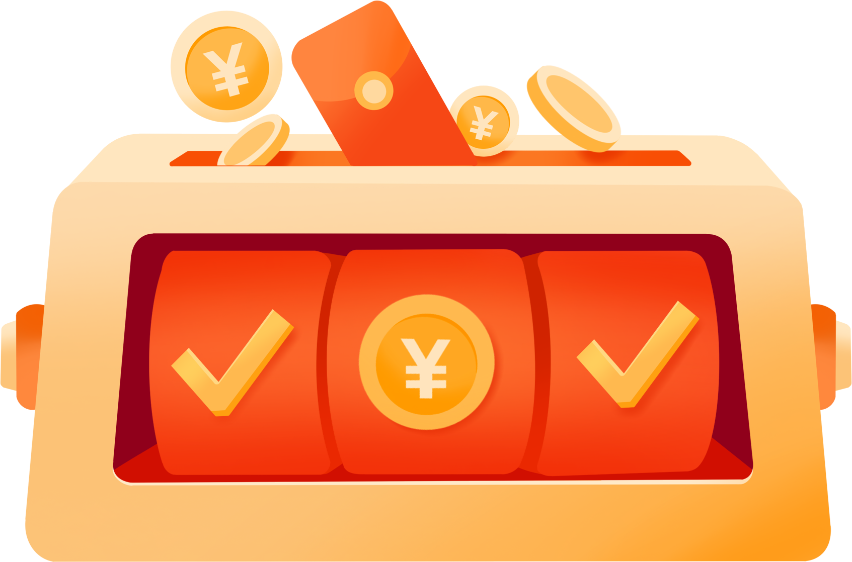 抽奖机金币红包图片绘画图创作方法！快速制作技巧！