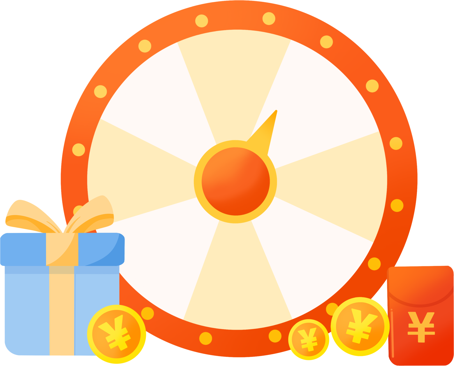 转盘礼物图片插画大全制作方法！