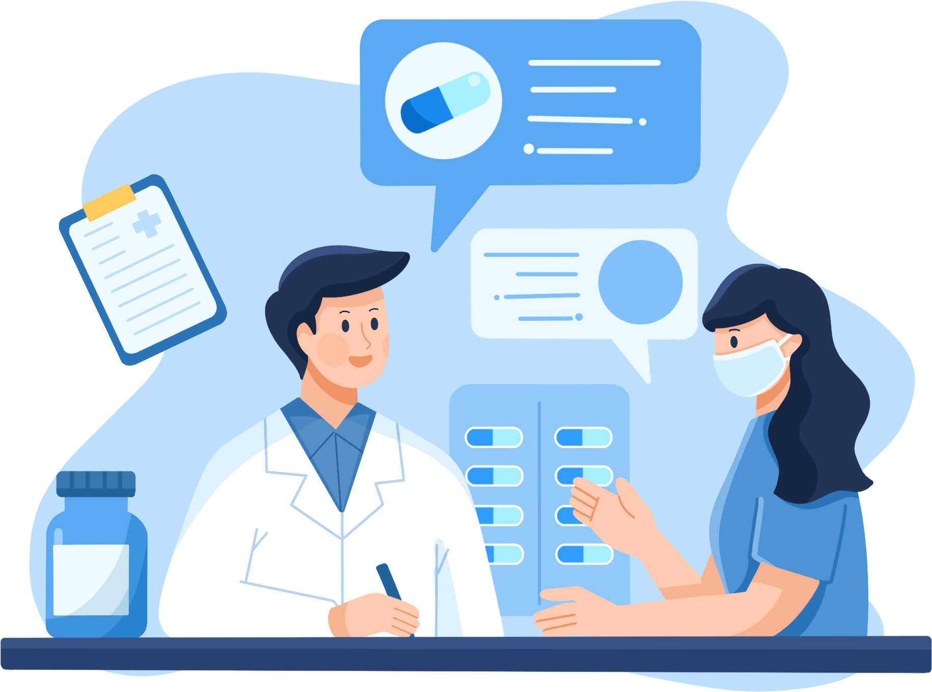 医疗健康诊治图片绘画作品如何画？