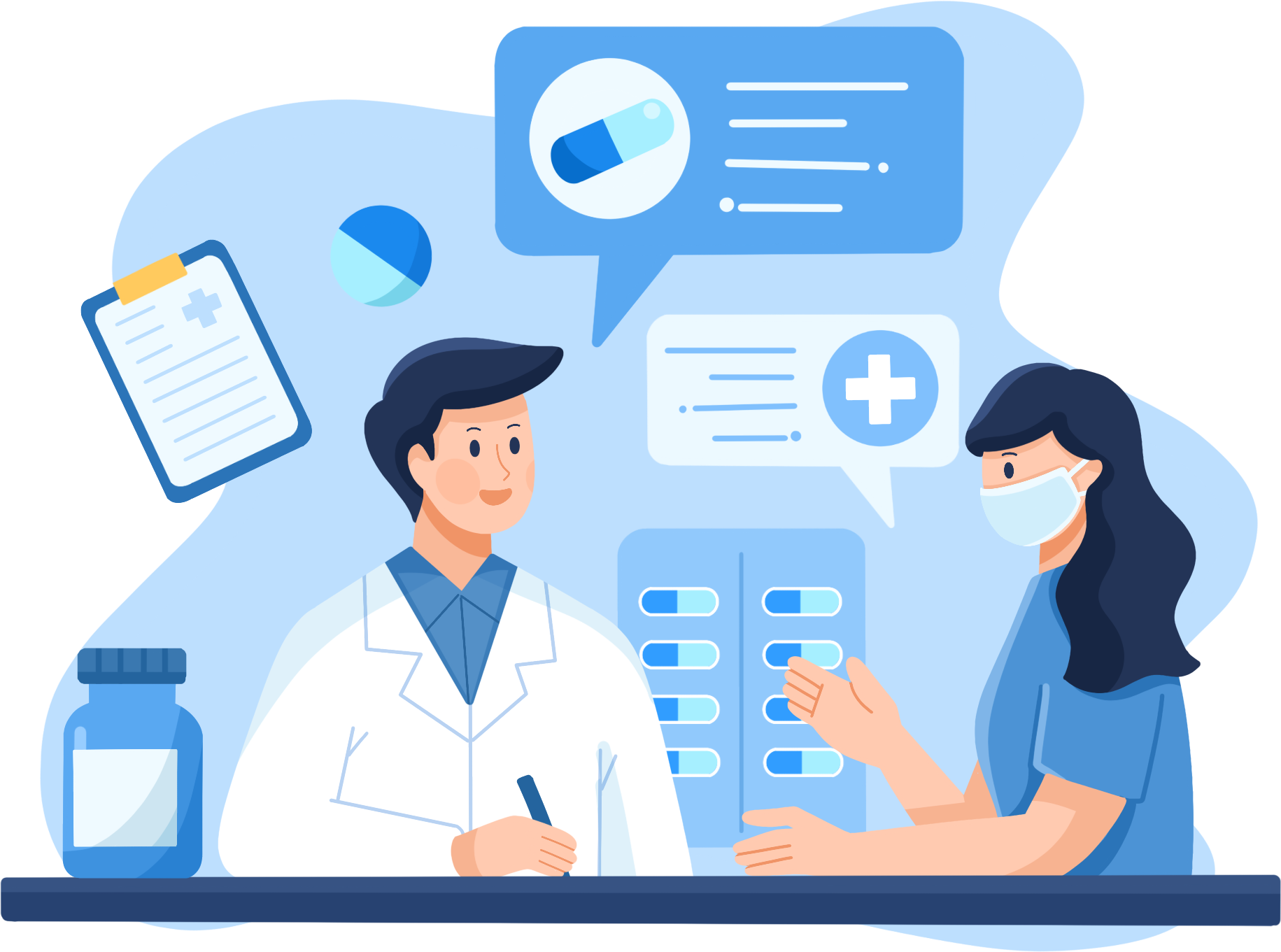 医疗健康诊治图片绘画作品如何画？