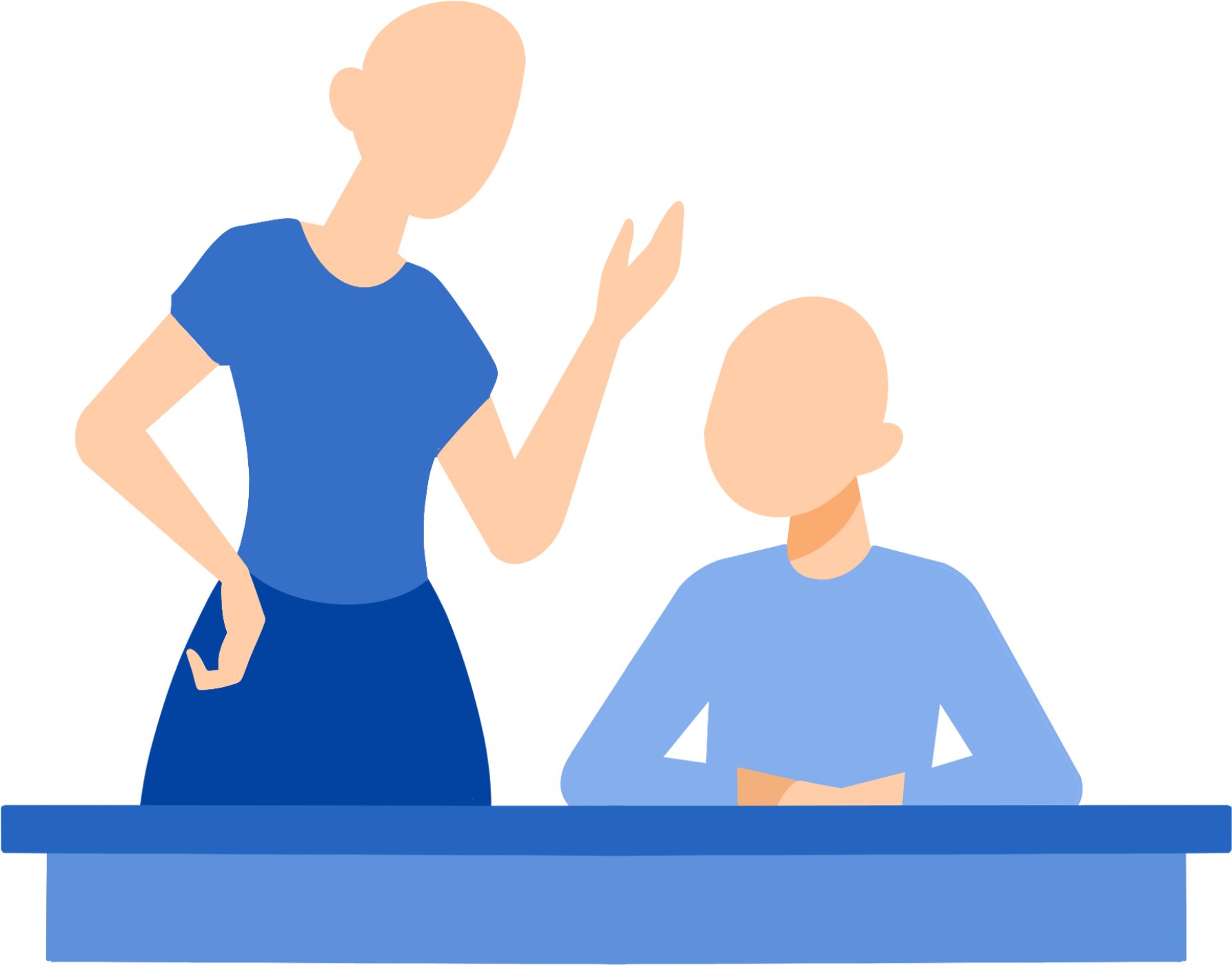 教育老师辅导图片插画素材怎么画？