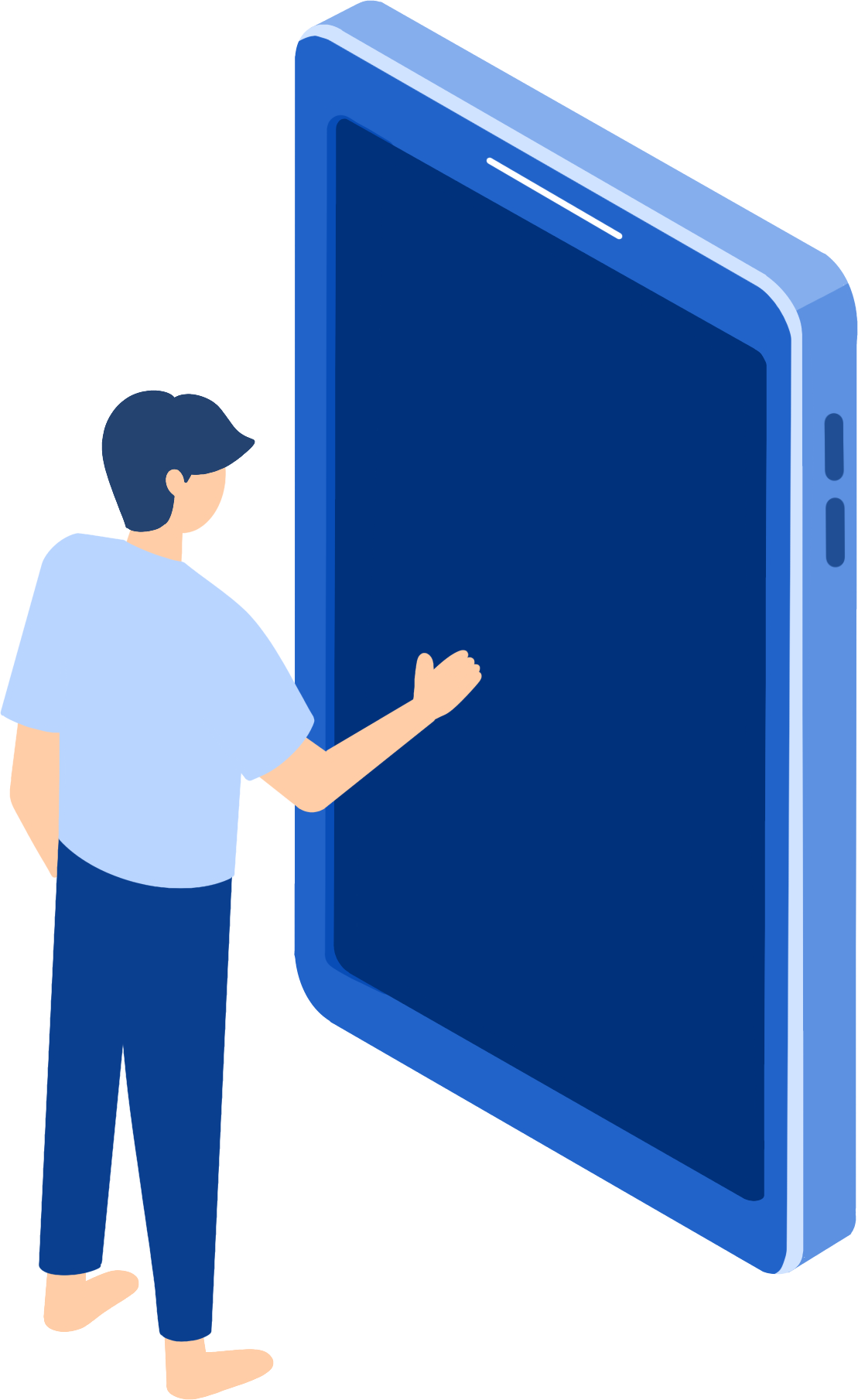 手机商务教育图片插画如何画？