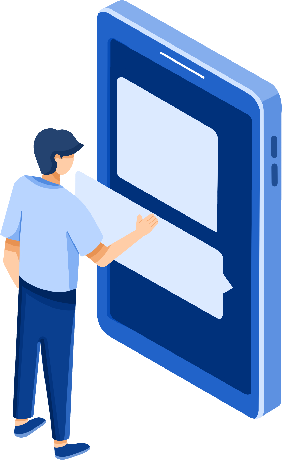 手机商务教育图片插画如何画？